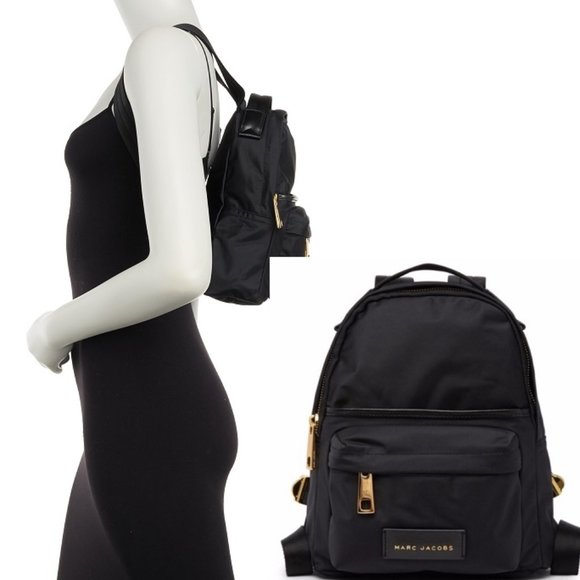 Marc Jacobs Handbags - Marc Jacobs Small Nylon Black Varsity Backpack